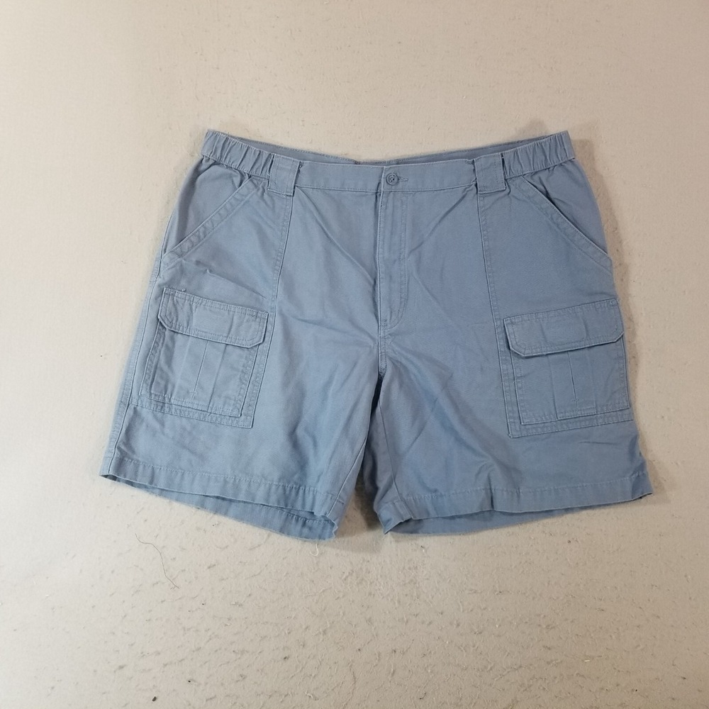 Savane cargo hiking‎ shorts Men's 42x8 blue cotton Comfort waist outdoor